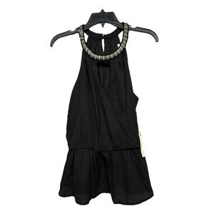 Elegant Black Halter Top Size 1X NWT